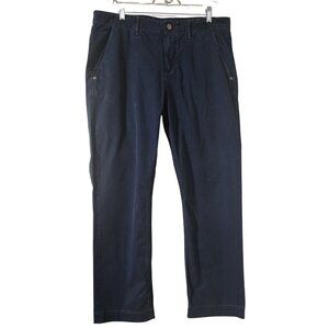 Robert Graham Classic Yates Navy Blue Cotton Pants Mens Size 35 Relaxed Fit